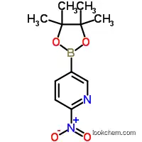 Molecular Structure of 1073371-93-3 (2-NITRO-5-(4,4,5,5-TETRAMETHYL-1,3,2-DIOXABOROLAN-2-YL)PYRIDINE)